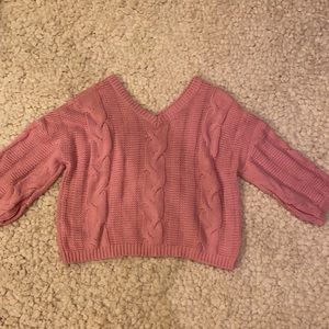 Rose slouchy sweater XL